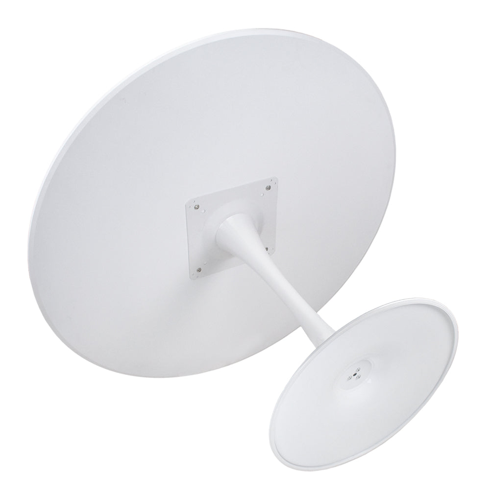 Tavolo rotondo Ø100 cm, tavolo da pranzo tondo bianco - Omar - TR08-10OMPM