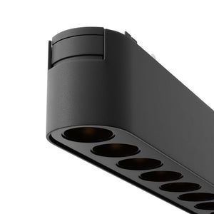 Base Di Illuminazione Binario Moderno Points Alluminio Nero Luce Calda 12W