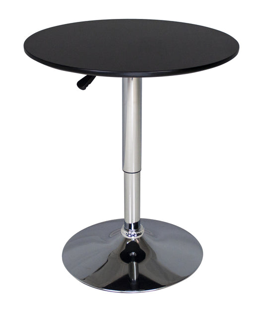 Tavolo regolabile in altezza rotondo 60 cm nero, tavolino da bar mod. Romeo TR10-D6ROAR