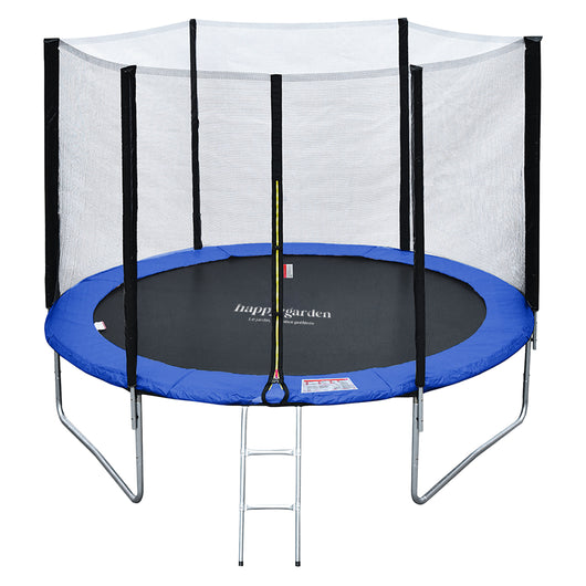 Premium Pack Trampolino 305cm reversibile blu/verde ADELAÏDE + rete, scala, copertura e kit di ancoraggio