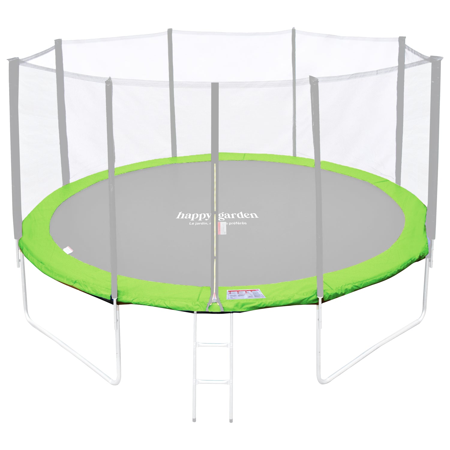 Tappeto di protezione reversibile per trampolino Ø430cm MELBOURNE - verde/blu