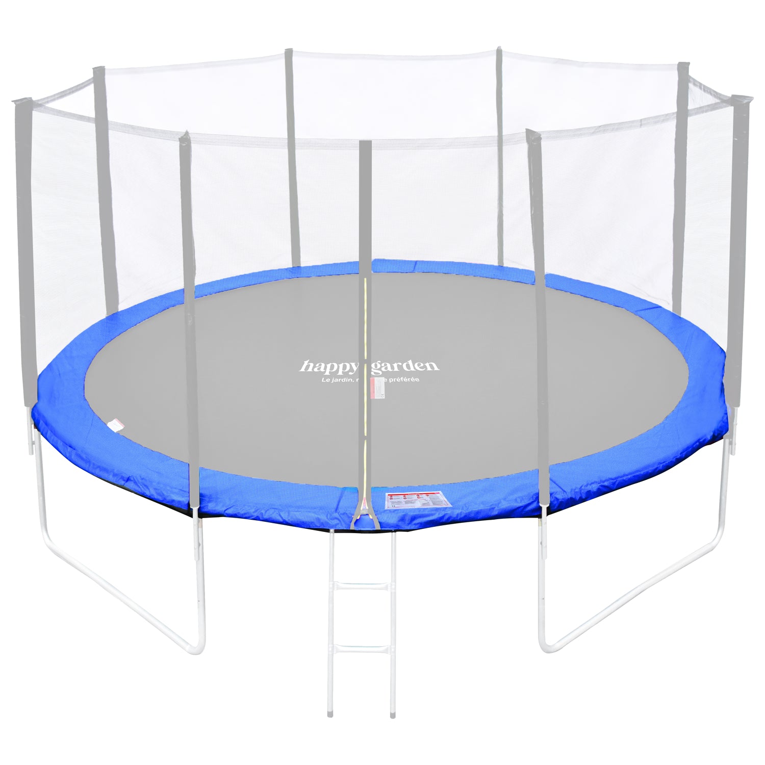 Tappeto di protezione reversibile per trampolino Ø430cm MELBOURNE - verde/blu