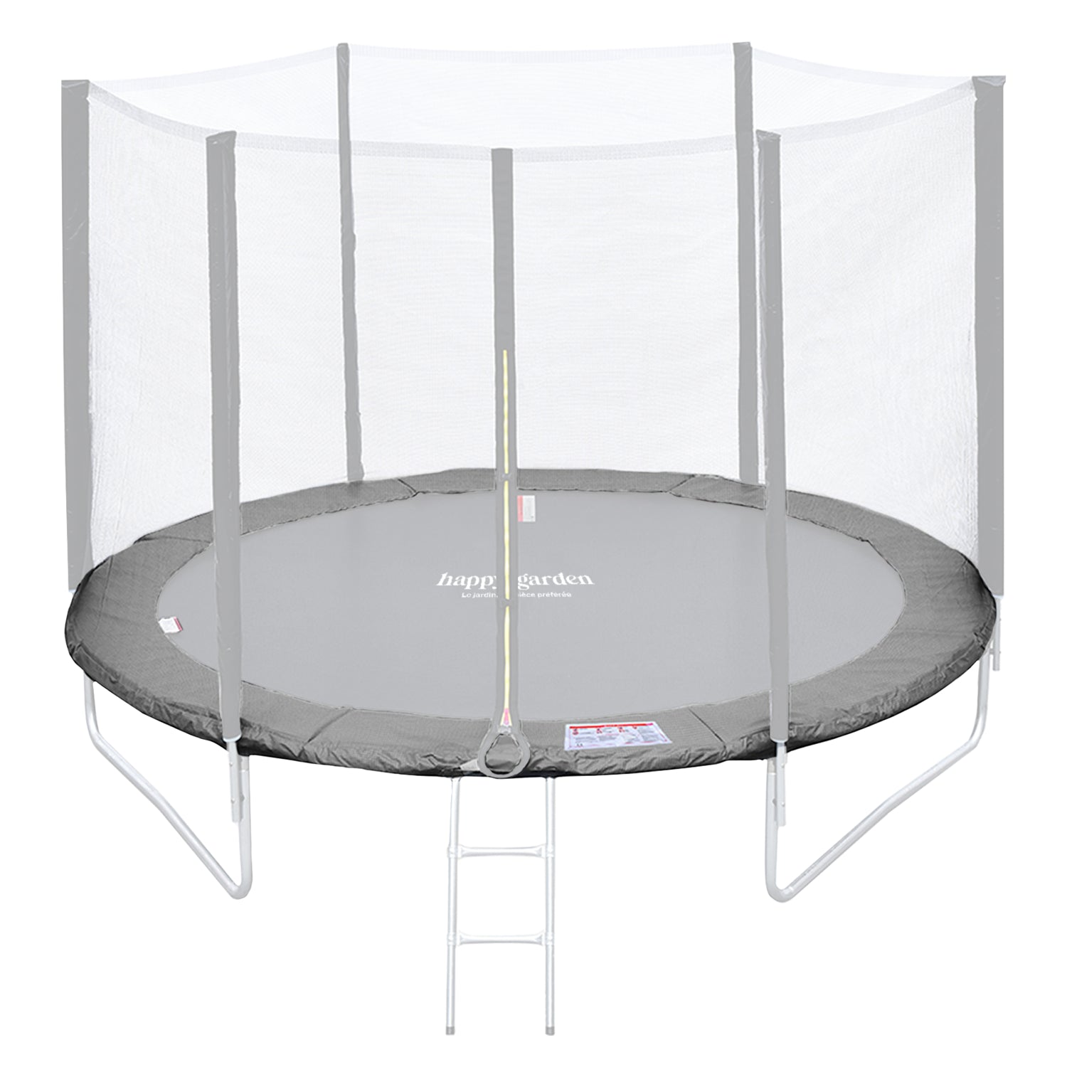 Tappeto di protezione reversibile per trampolino Ø245cm CANBERRA - grigio/rosa