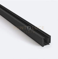 TRACK-200 N Binario nero opaco 150cm per sospensioni con portalampade E14-E27-GU10-GX53