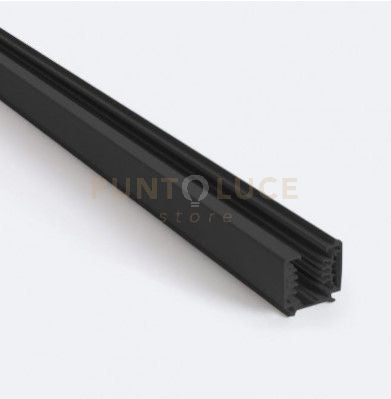 TRACK-200 N Binario nero opaco 150cm per sospensioni con portalampade E14-E27-GU10-GX53