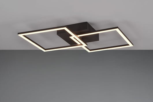 TRAIL PLAFONIERA/APPLIQUE LED 20W 2500lm, 4000K NERA ORIENTABILE L. 60CM