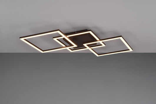 TRAIL PLAFONIERA/APPLIQUE LED 31W 3550lm, 4000  NERA ORIENTABILE L. 74,5CM