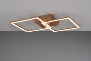 TRAIL PLAFONIERA/APPLIQUE LED2 0W 2500lm, 4000K CAFFE' ORIENTABILE L. 60CM