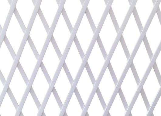 Traliccio Estensibile In PVC Per Piante Rampicanti Recinzione Giardino Balcone - 100x300 - Bianco
