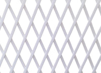 Traliccio Estensibile In PVC Per Piante Rampicanti Recinzione Giardino Balcone - 100x200 - Bianco