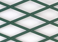 Traliccio Estensibile In PVC Per Piante Rampicanti Recinzione Giardino Balcone - 100x200 - Verde