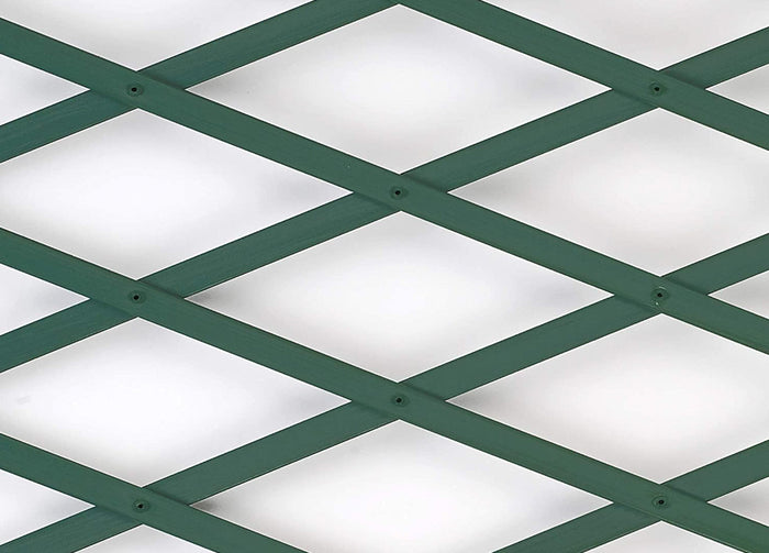 Traliccio Estensibile In PVC Per Piante Rampicanti Recinzione Giardino Balcone - 100x200 - Verde