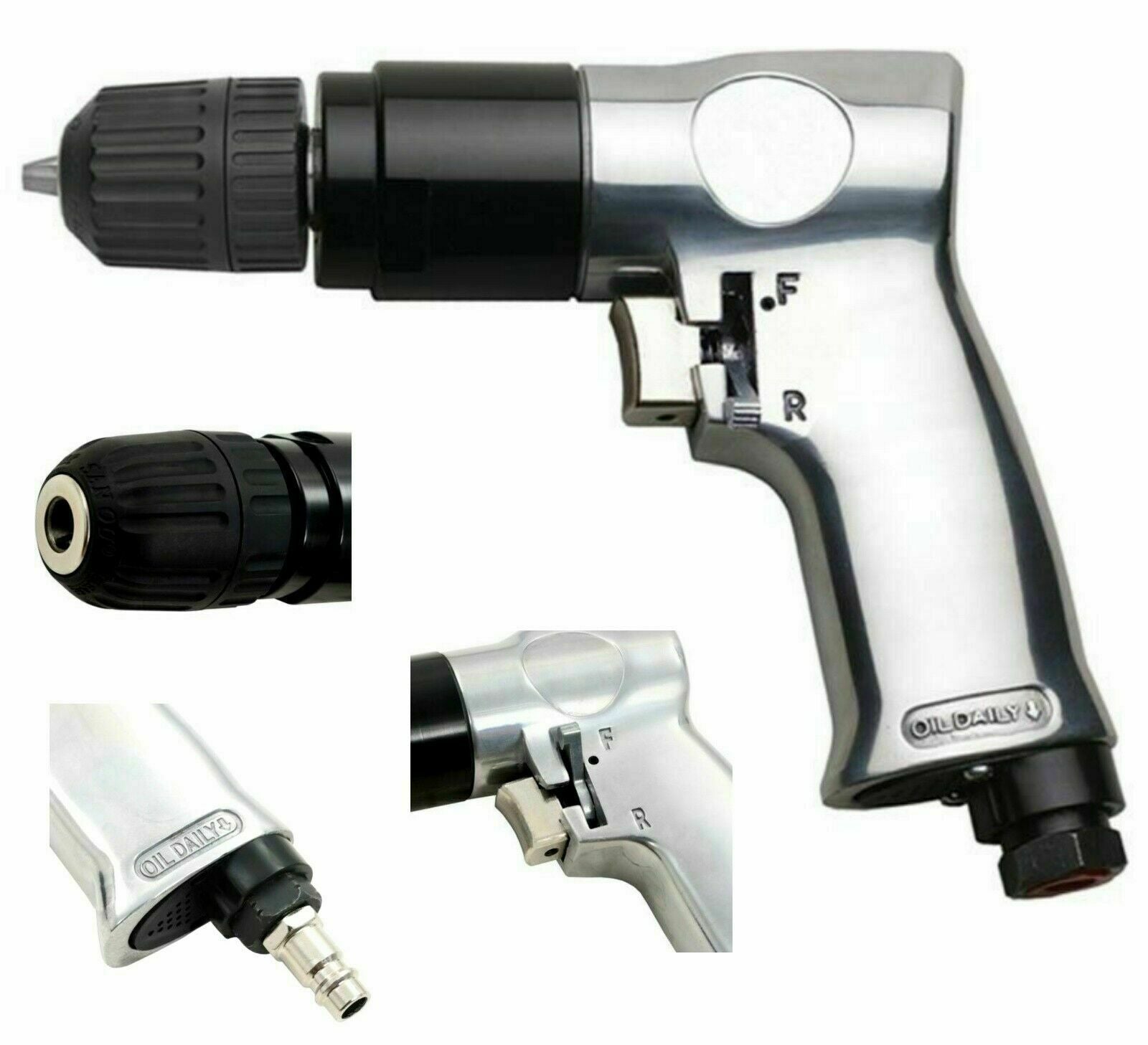 TRAPANO AD ARIA COMPRESSA AVVITATORE AUTOSERRANTE REVERSIBILE CON MANDRINO 3/8"