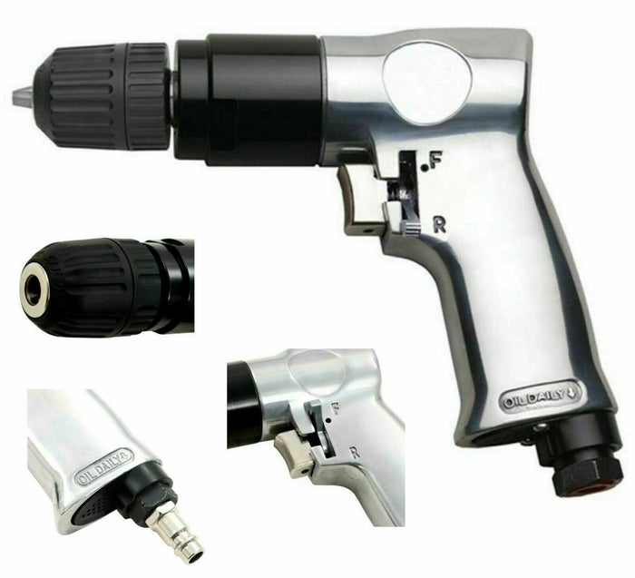 TRAPANO AD ARIA COMPRESSA AVVITATORE AUTOSERRANTE REVERSIBILE CON MANDRINO 3/8"