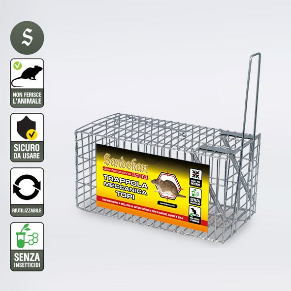 Trappola per Topi - 1 dispositivo in metallo