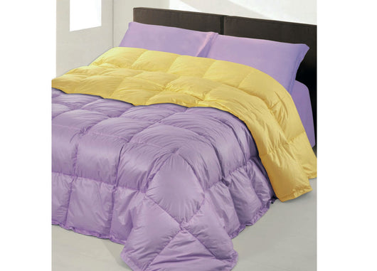 Trapunta Invernale Disegno Dover In Tinta Unita Double Face Imbottitura 50% Piumino 50% Piumette - 1 Piazza - Var. 16 Rosa