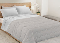 Trapunta Piumone Letto Invernale Imbottita 300gr Microfibra Diadema Borbon - 1 Piazza - Beige