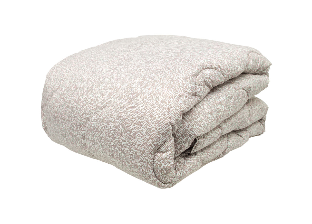 Trapunta Piumone Letto Invernale Imbottita 300gr Microfibra Diadema Borbon - 1 Piazza - Beige