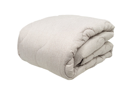Trapunta Piumone Letto Invernale Imbottita 300gr Microfibra Diadema Borbon - 1 Piazza - Beige