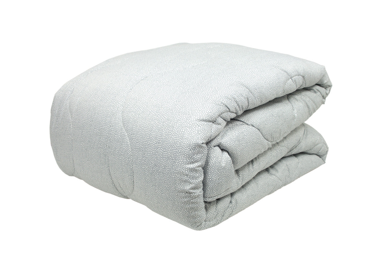 Trapunta Piumone Letto Invernale Imbottita 300gr Microfibra Diadema Borbon - Piazza E Mezza - Grigio