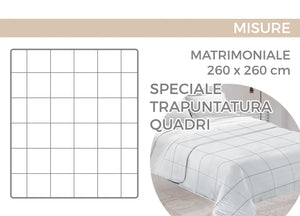 Quilt Trapuntino Piumino Estivo Digitale 100gr/mq Microfibra Fiore D3