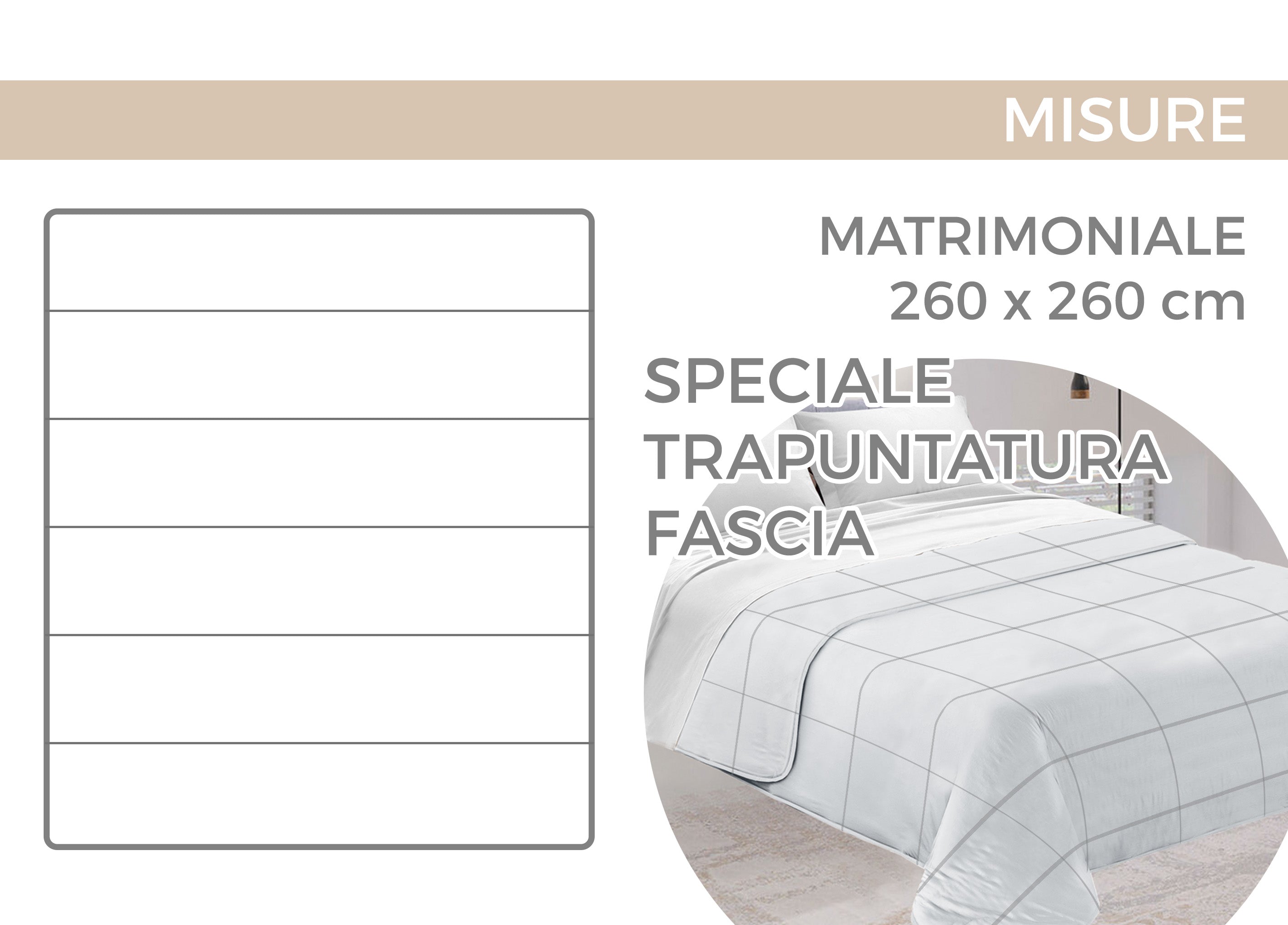 Quilt Trapuntino Piumino Estivo 100gr/mq Microfibra Diadema Ginko - Matrimoniale - Verde D6