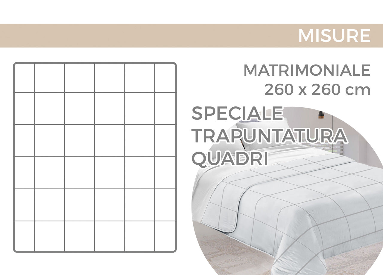 Trapunta Piumone Letto Invernale 300gr Microfibra Stampa Digitale Linea Flora - 2 Piazze - D5