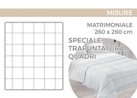 Trapunta Piumone Letto Invernale 300gr Microfibra Stampa Digitale Linea Flora - 2 Piazze - D5
