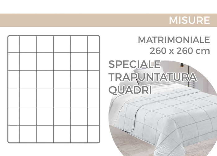 Trapunta Piumone Letto Invernale 300gr Microfibra Stampa Digitale Linea Flora - 2 Piazze - D5