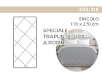 Trapuntino Piumino Estivo Primaverile 100gr/mq Leggero Disegno Emoji - Singolo - Emoji