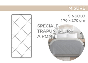 Trapuntino Piumino Estivo Primaverile 100gr/mq Leggero Disegno Emoji - Singolo - Emoji