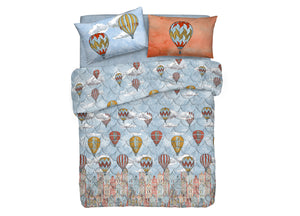 Trapuntino Piumino Estivo 100gr Linea Pensieri Delicati Disegno Volare - Singolo - Arancio