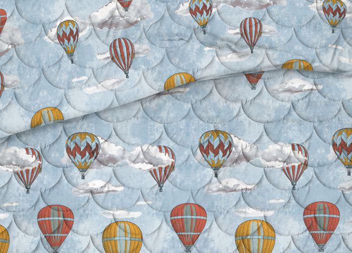 Trapuntino Piumino Estivo 100gr Linea Pensieri Delicati Disegno Volare - Singolo - Arancio