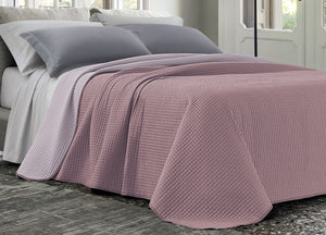 Quilt Trapuntino Estivo 100gr/mq Bicolor Double Face Tinta Unita Modello Cloe - Singolo - Cipria