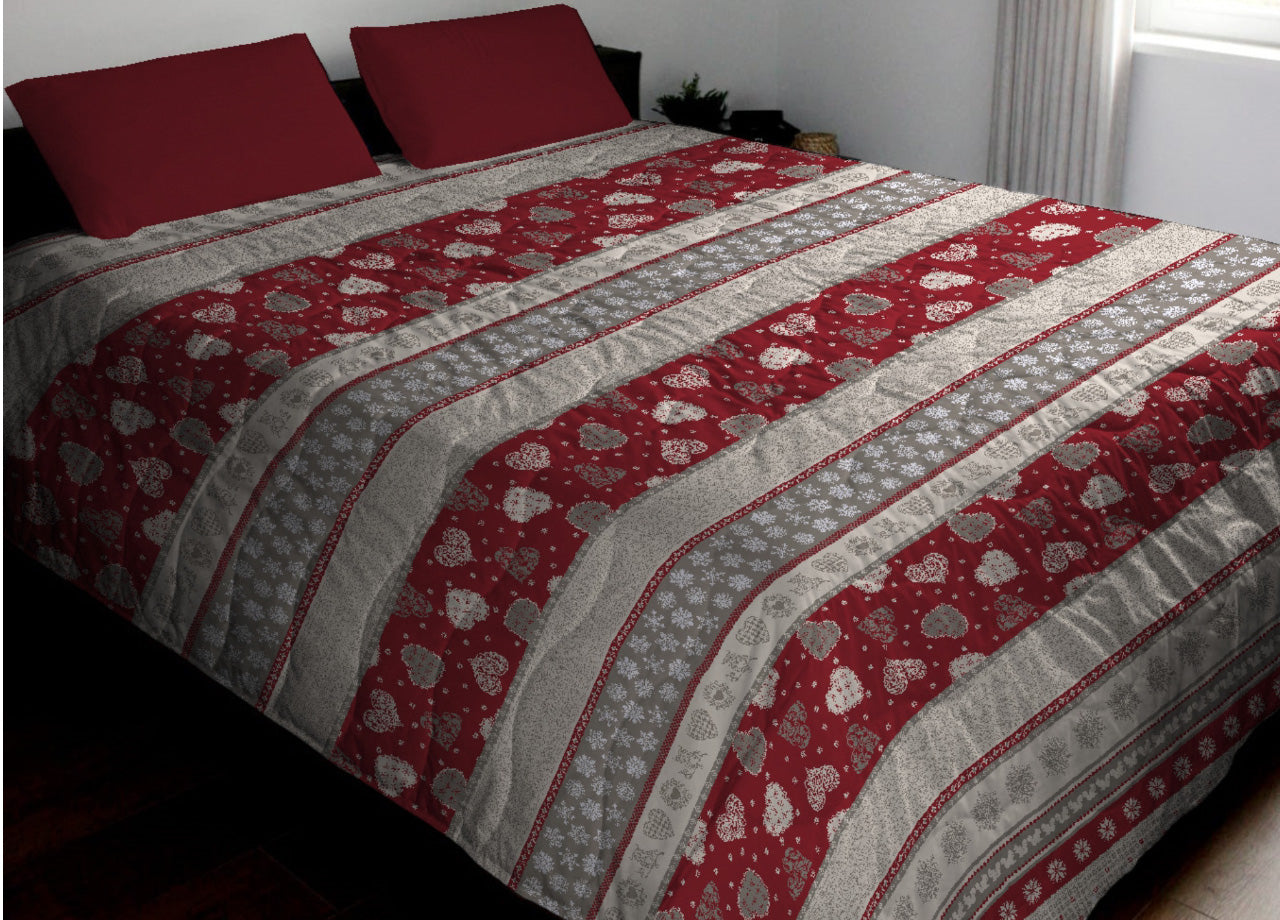 Trapunta Invernale Linea Quadrifoglio Disegno Corvara - 1 Piazza e mezza - Corvara