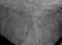 Trapunta Piumone Invernale 300gr Cotone Made Italy Disegno Lilly - Piazza E Mezza - Grigio