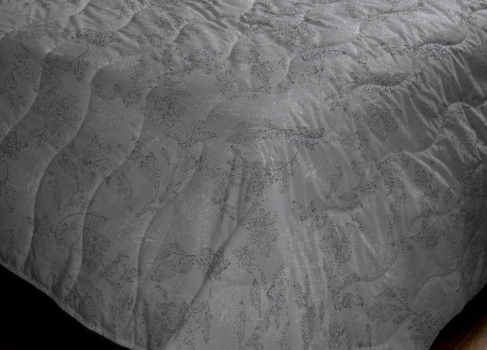 Trapuntino Piumino Estivo Primaverile 100gr/mq Leggero Disegno Lily - Singolo - Grigio