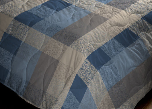 Trapuntino Piumino Estivo Primaverile 100gr/mq Leggero Disegno Scotland - Singolo - Azzurro