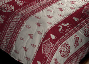 Trapuntino Piumino Estivo Primaverile 100g Disegno Tirolo - 1 Piazza e Mezza - Tirolo