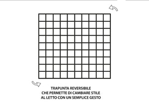 Trapunta Letto Doubleface Modello Les Uniques Dis. 2503 - 1 Piazza e Mezza - Tortora 132