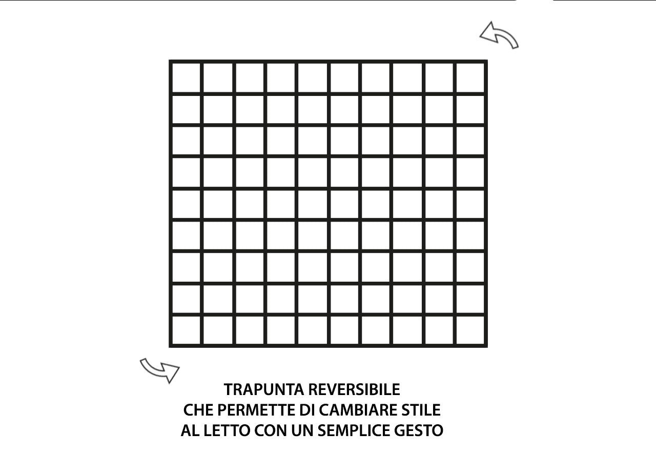 Trapunta Letto Doubleface Modello Les Uniques Dis. 2514 - Matrimoniale - Verde 133