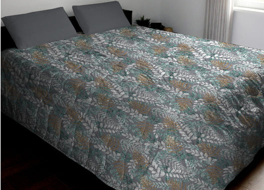 Trapuntino Piumino Estivo Primaverile 100gr/mq Disegno Foglia - 1 Piazza e Mezza - Foglia