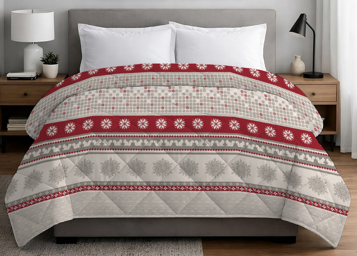 Trapunta Invernale Linea Quadrifoglio Disegno Corvara - 1 Piazza e mezza - Corvara