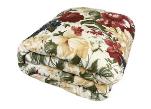 Trapunta Piumone Invernale Imbottita 300gr Microfibra Diadema Flower - 1 Piazza - D19 Flora