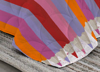 Trapunta Piumone Invernale Linea Pensieri Delicati Disegno Matitoni - Singolo - Fucsia