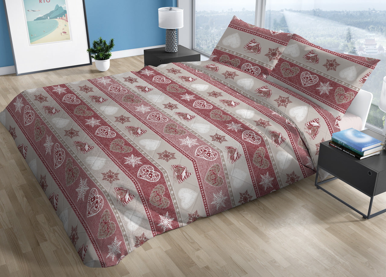 Trapunta Piumone Invernale 300gr Cotone Made Italy Disegno Stelvio - Matrimoniale - Stelvio