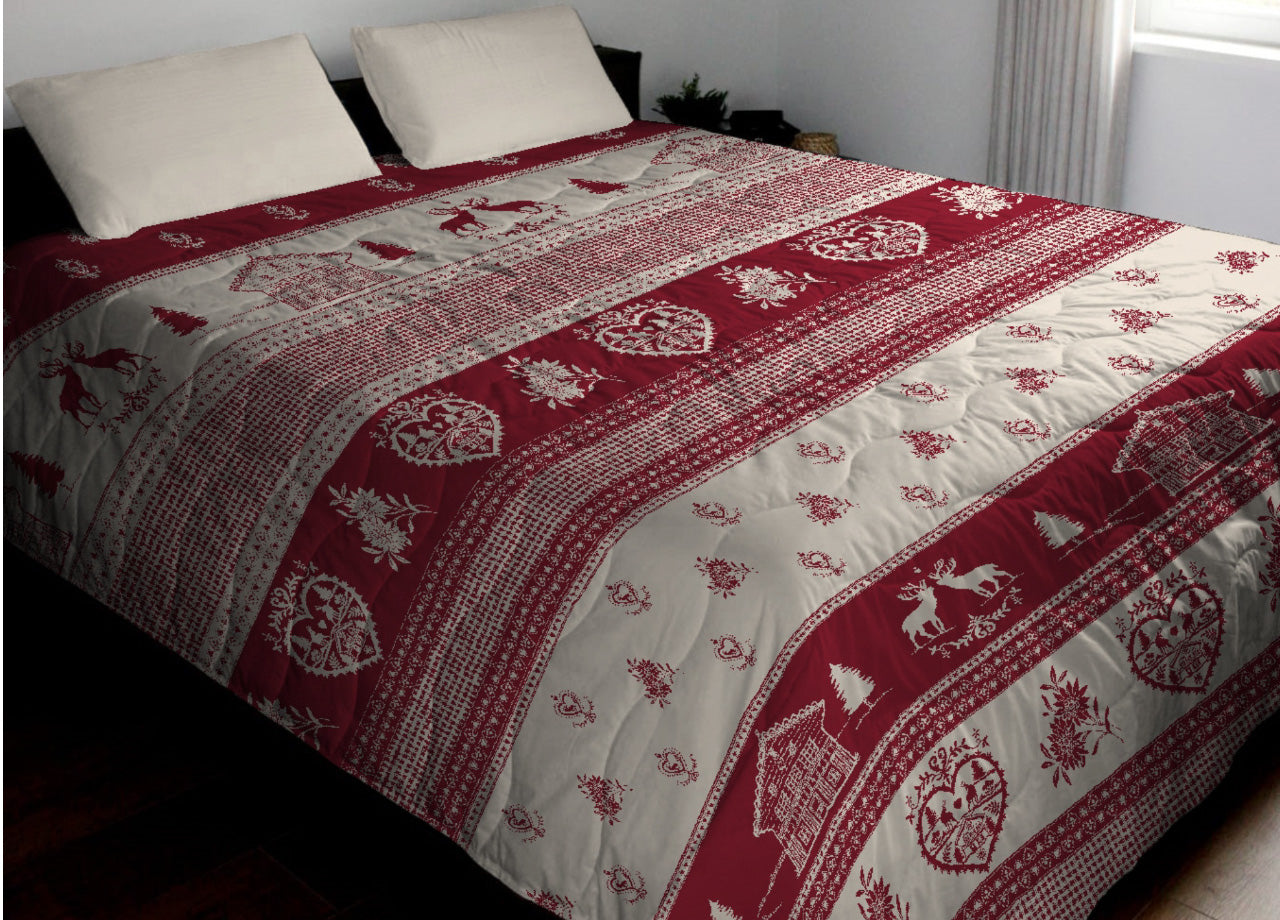 Trapuntino Piumino Estivo Primaverile 100g Disegno Tirolo - 1 Piazza e Mezza - Tirolo