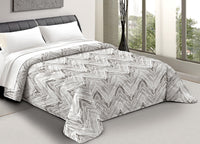 Trapunta Piumone Letto Invernale Imbottita 300gr Scaldanotti Zaira - 1 Piazza - Grigio