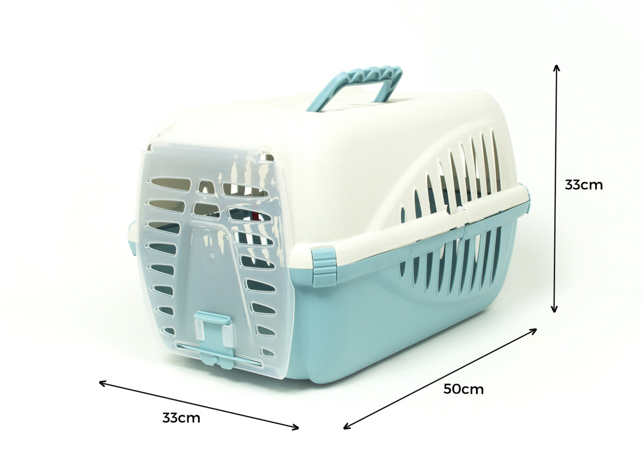 Trasportino Pet Animali Domestici Modello Fufi Colore Azzurro