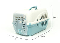 Trasportino Pet Animali Domestici Modello Fufi Colore Azzurro